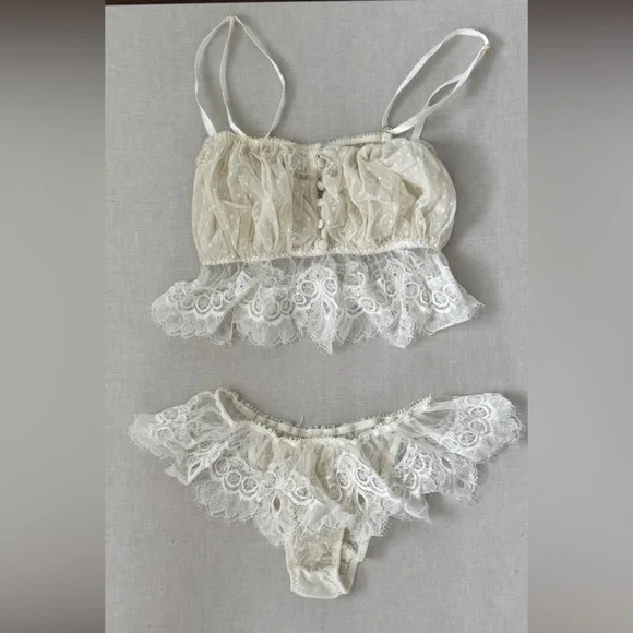 Love Me Camisole & Panty Set by Shell Belle Couture size Medium Gently used - Picture 6 of 7